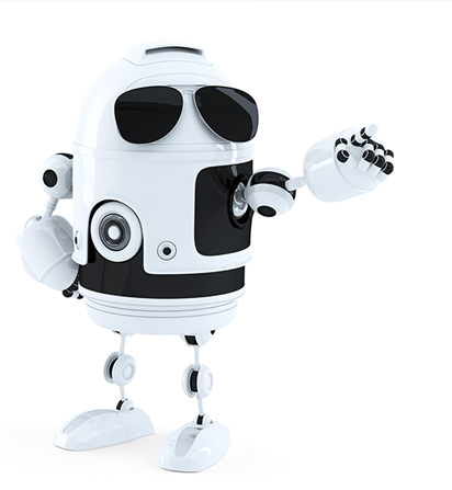 Robot wearing shades