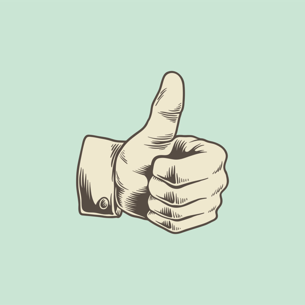 Thumbs up illustration