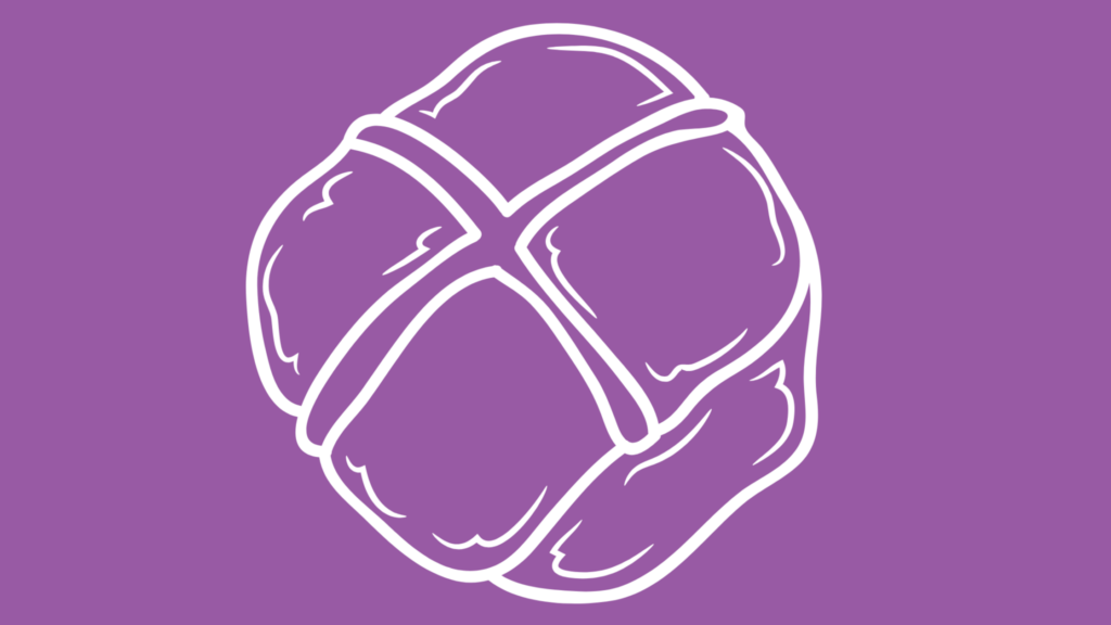 Picture of a hot cross bun