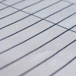 blank paper form with rows and columns for creating a budget blog