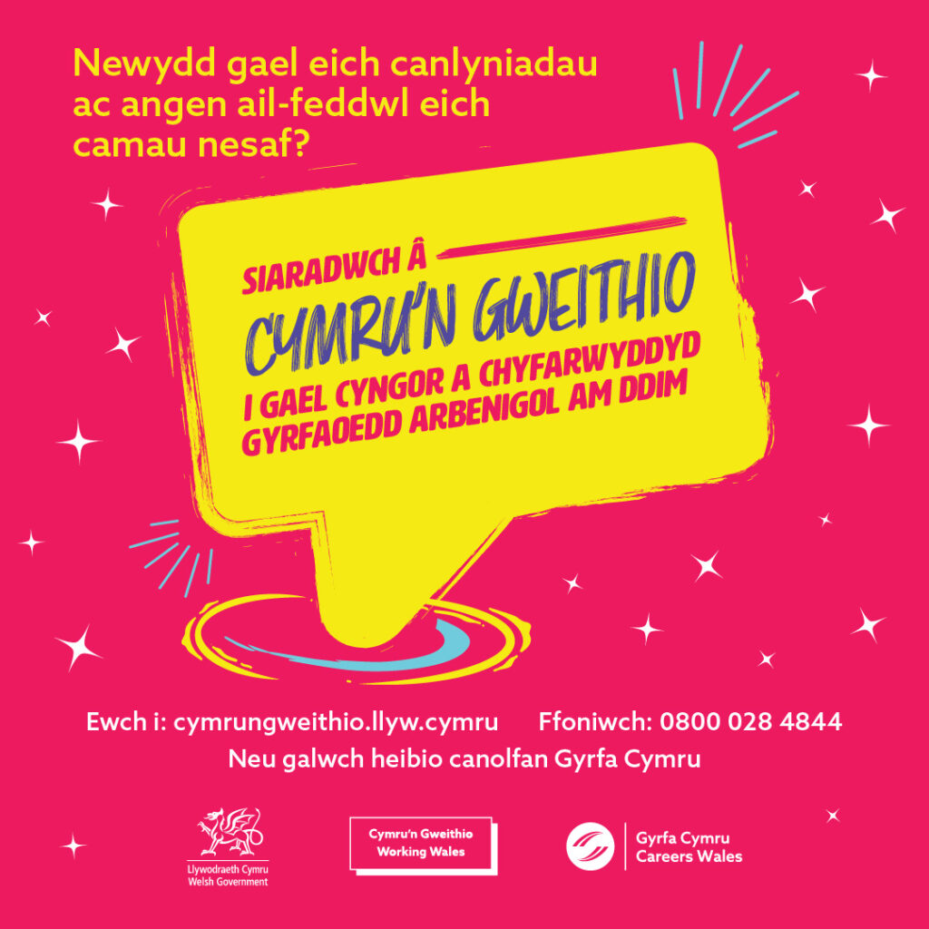 Hysbyseb Cymru'n Gweithio