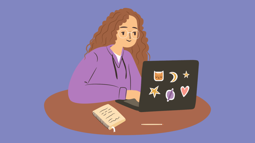 Someone using a laptop to email their local MS