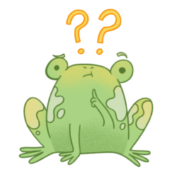 Frog thinking