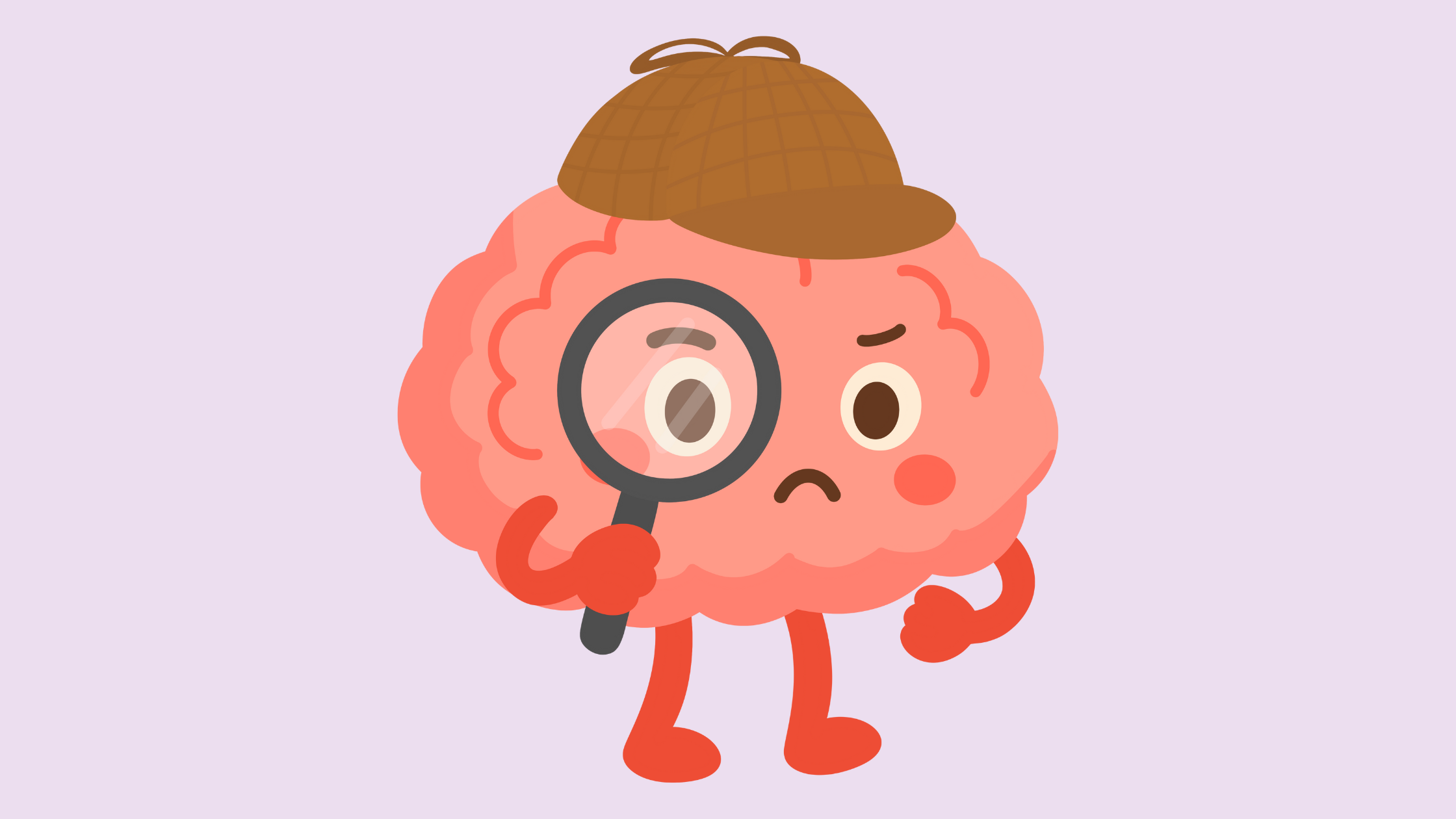 Brain dressed as a detective