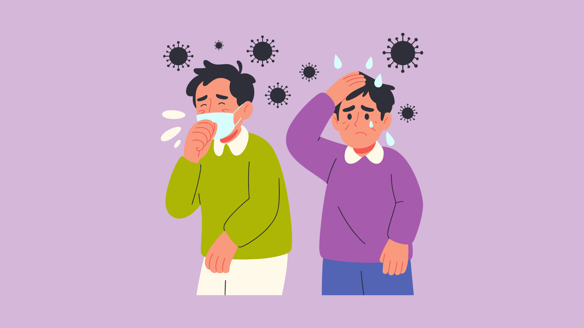 Two men with a vrius