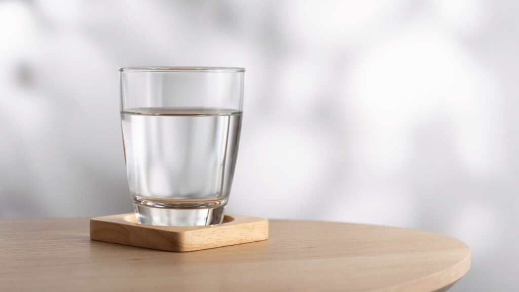 Glass of water